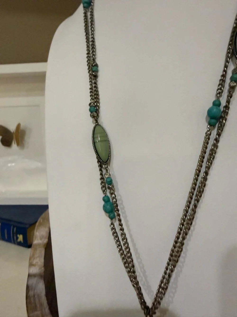 Shyanne Extra Long Multi-Layer Necklace with Long Cross Pendants